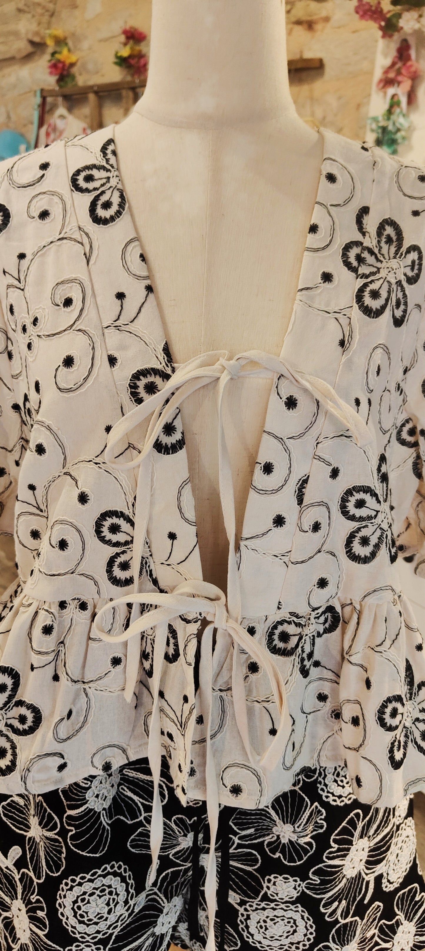 Camicia con laccetti cordino