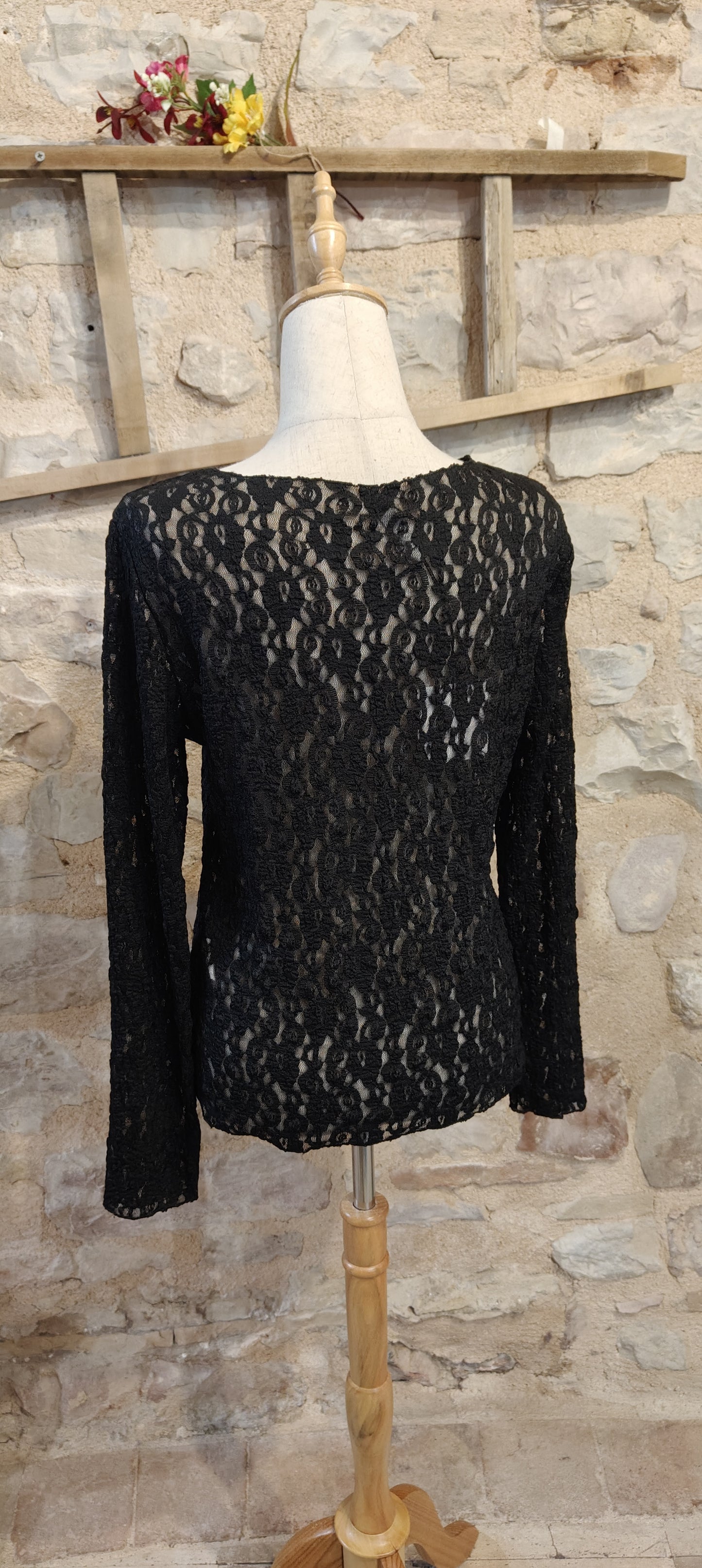Maglia retina nera
