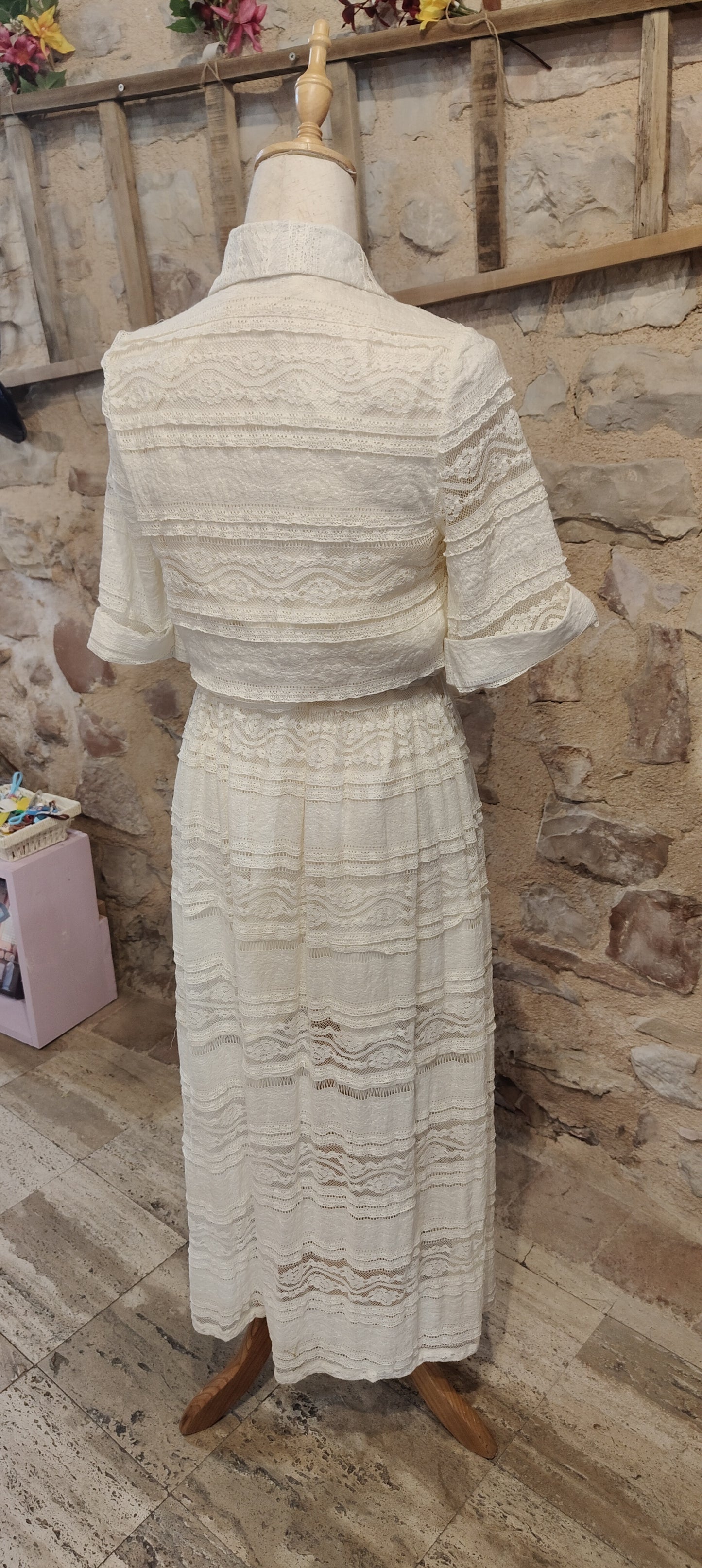 Abito boho bianco