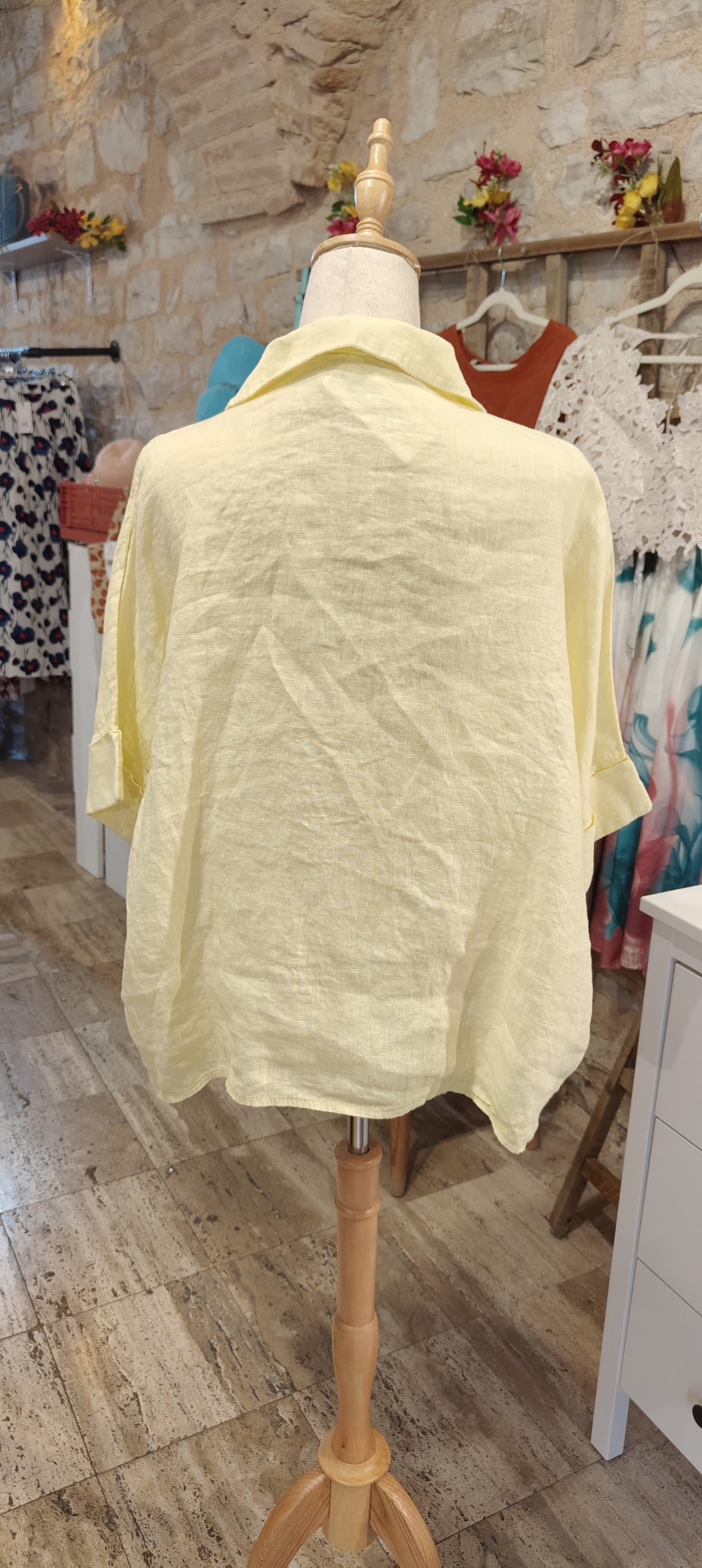 Camicia paglierino