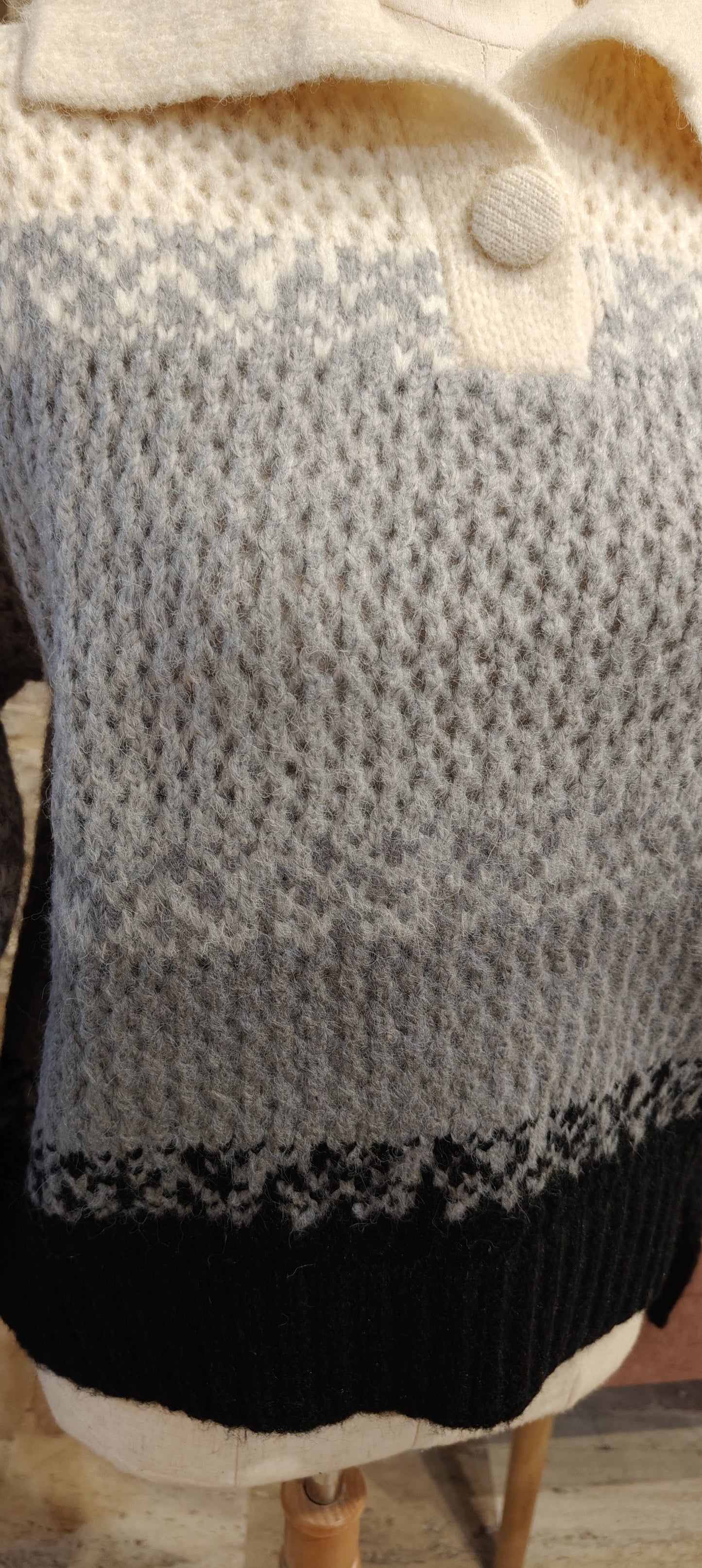 Maglioncino tricolore grigio