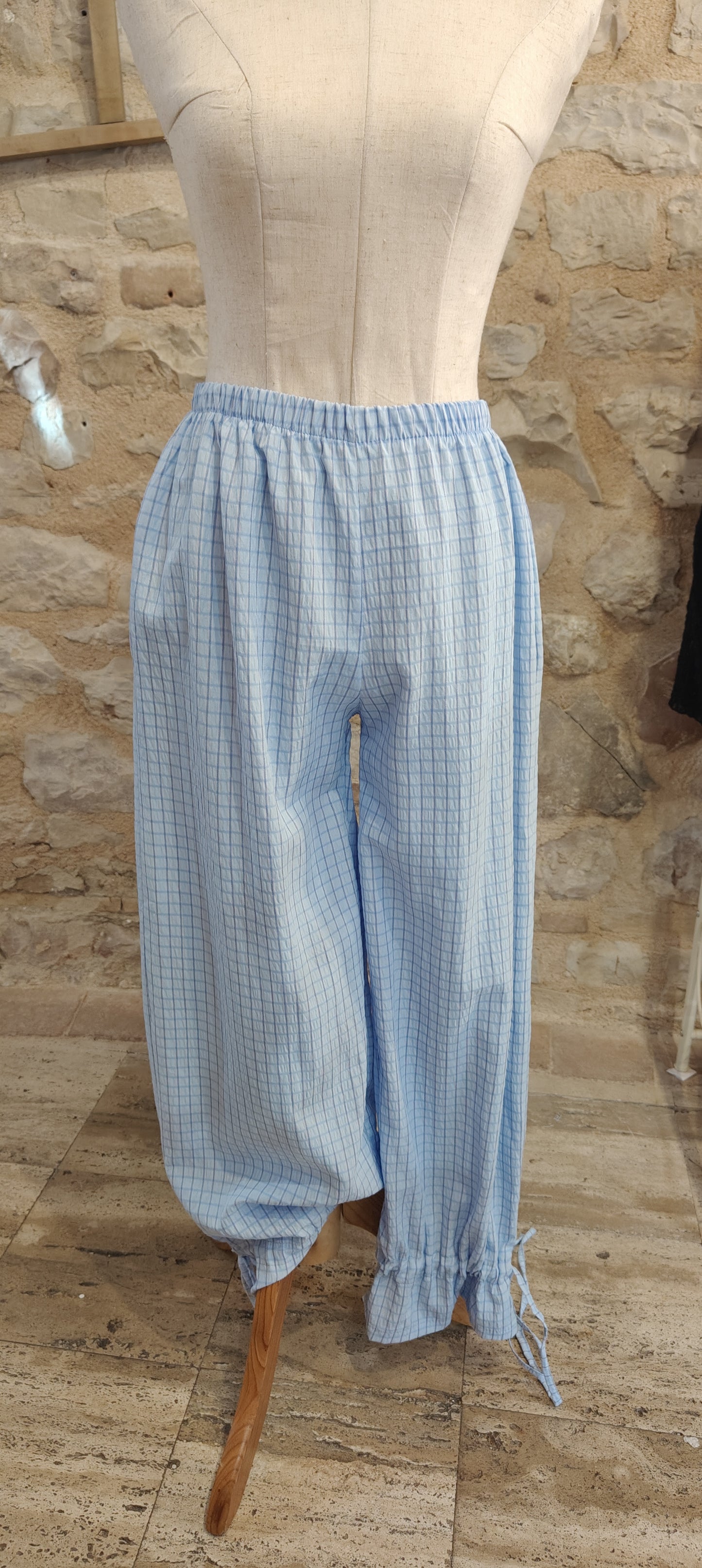 Pantaloni fiocchetti (azzurri)