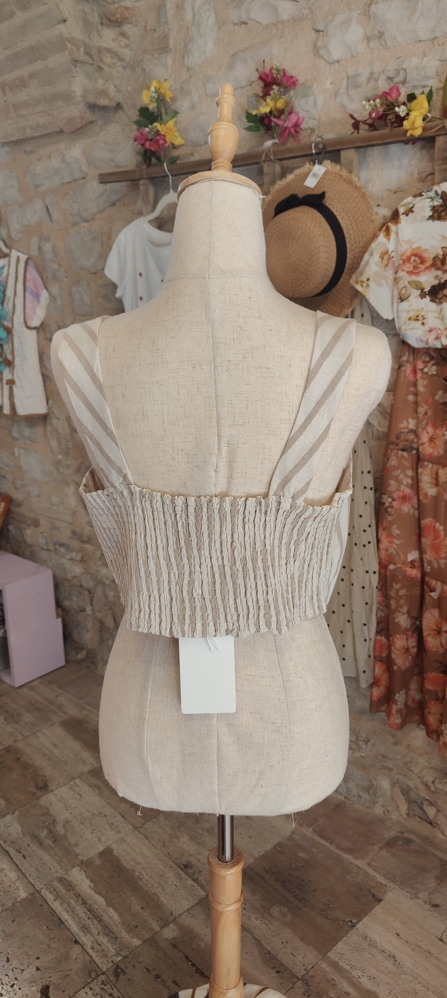 Top cuore (beige)