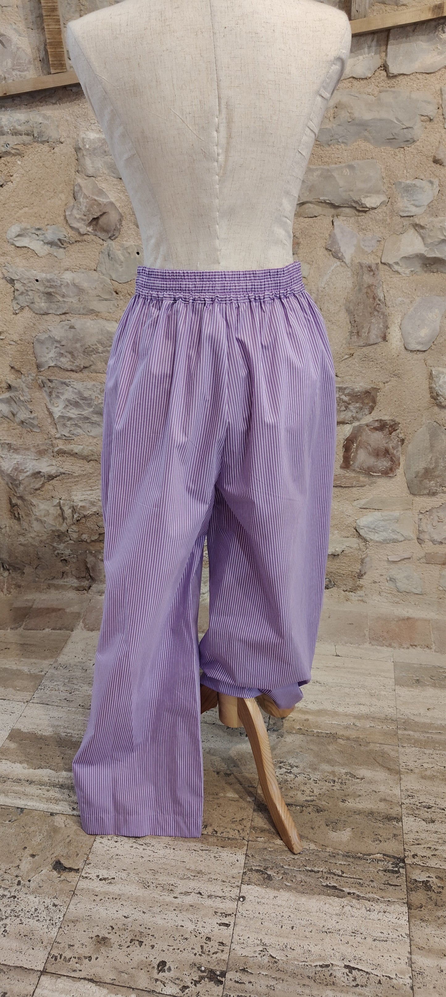 Pantaloni righette (viola)