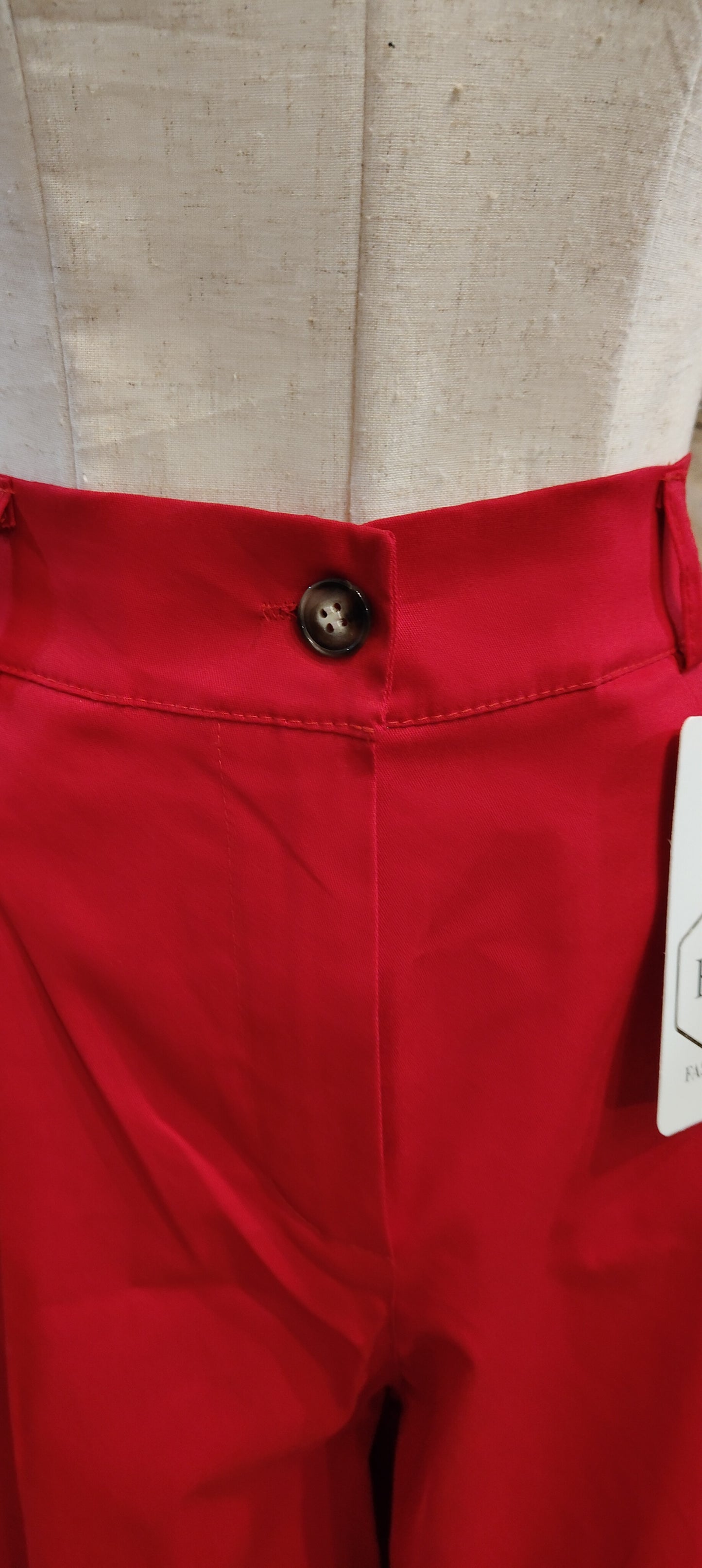Pantalone balloon rosso ciliegia
