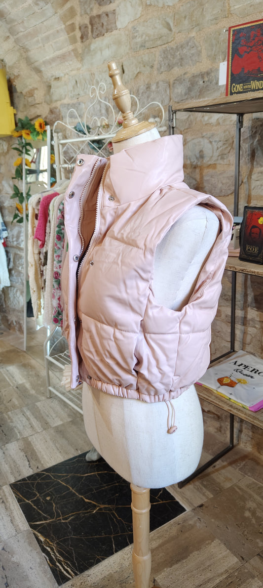 Gilet bomberino rosa