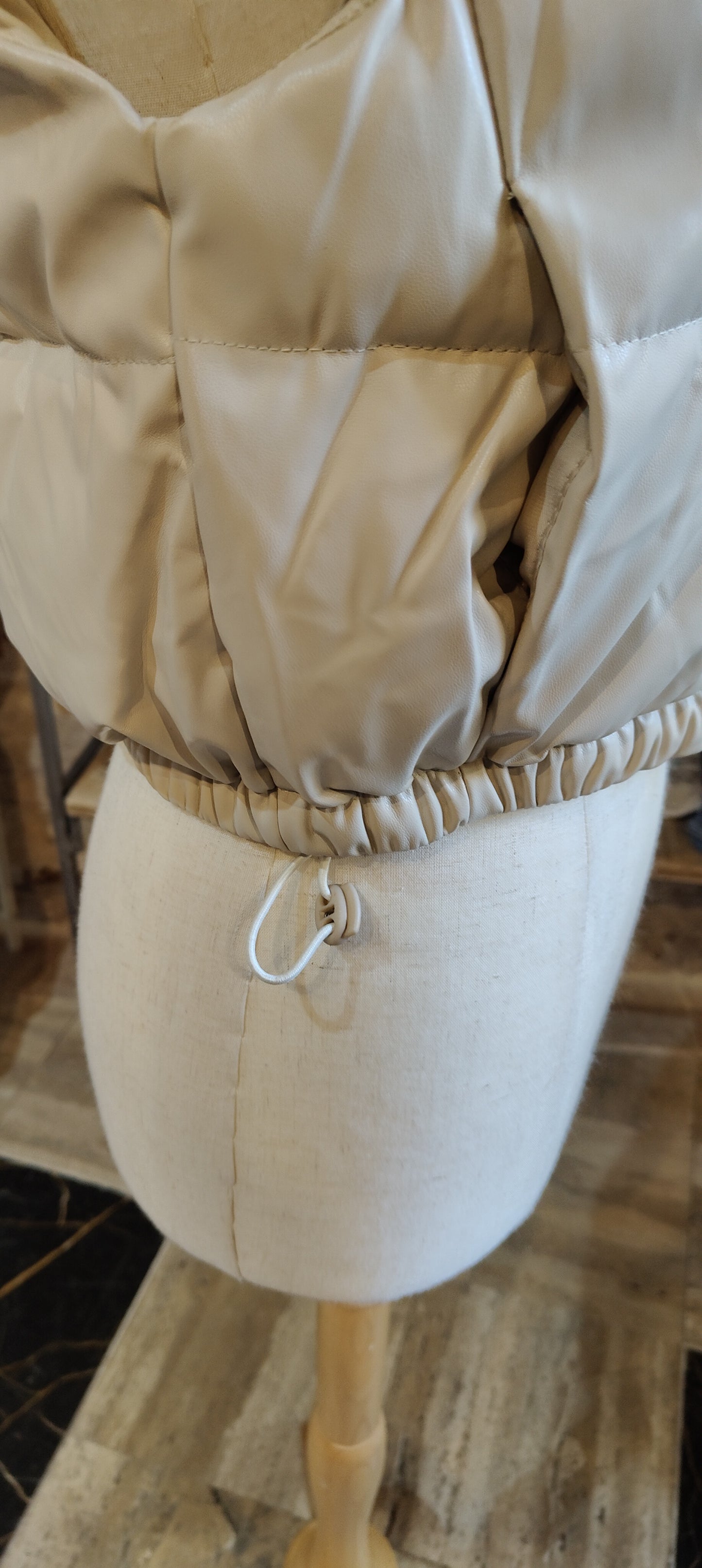 Gilet bomberino beige