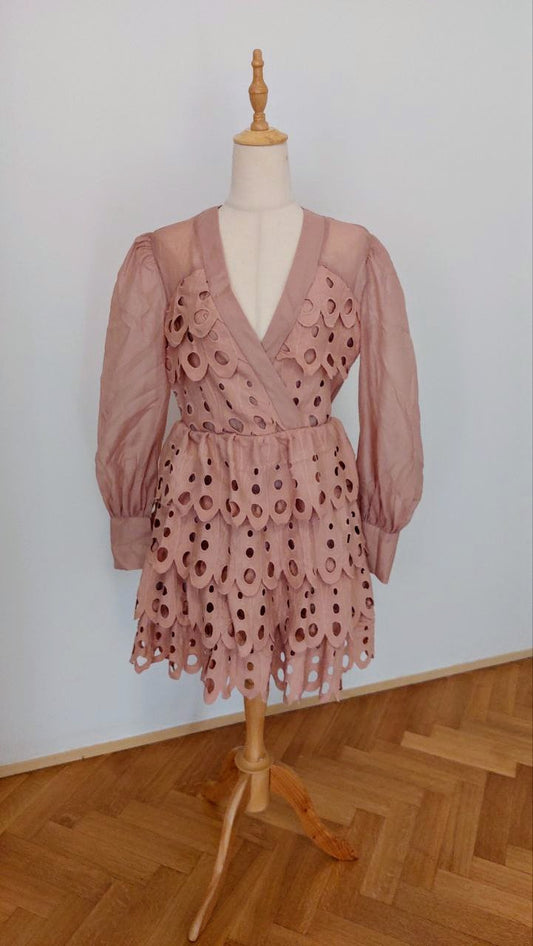 Abito petali rosa