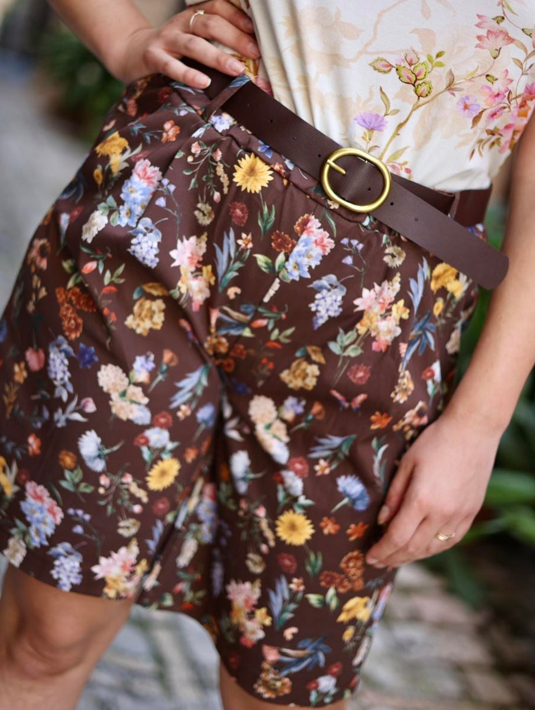 Pantaloni botanici marroni