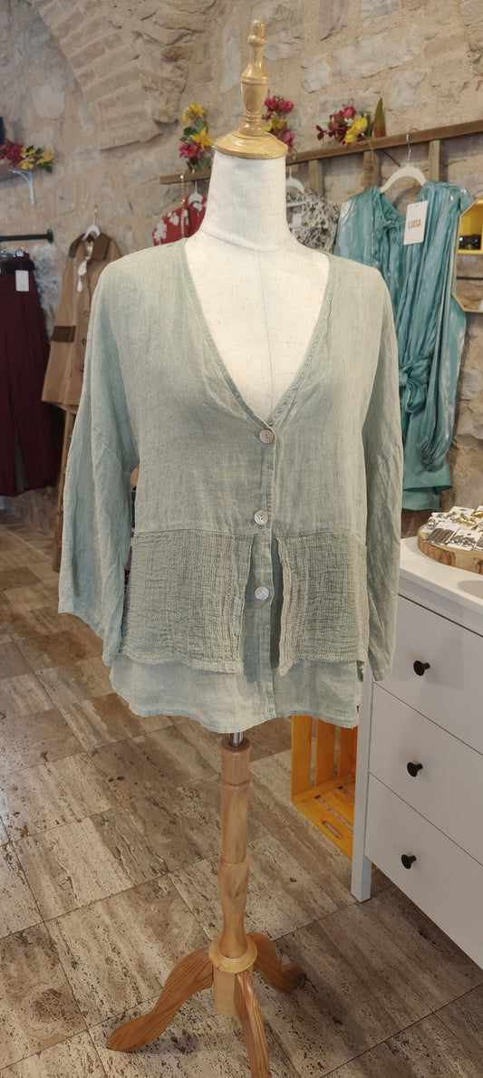 Camicia/giacca verde oliva