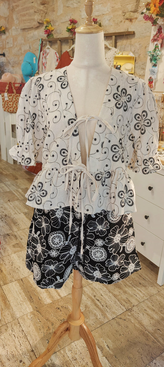 Camicia con laccetti cordino