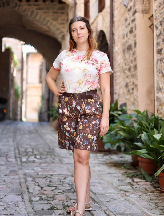Pantaloni botanici marroni