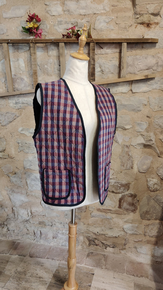 Gilet scacchetti (viola)