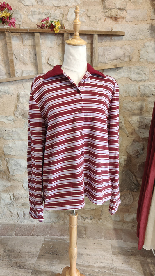 Maglia bottoni (bordeaux)