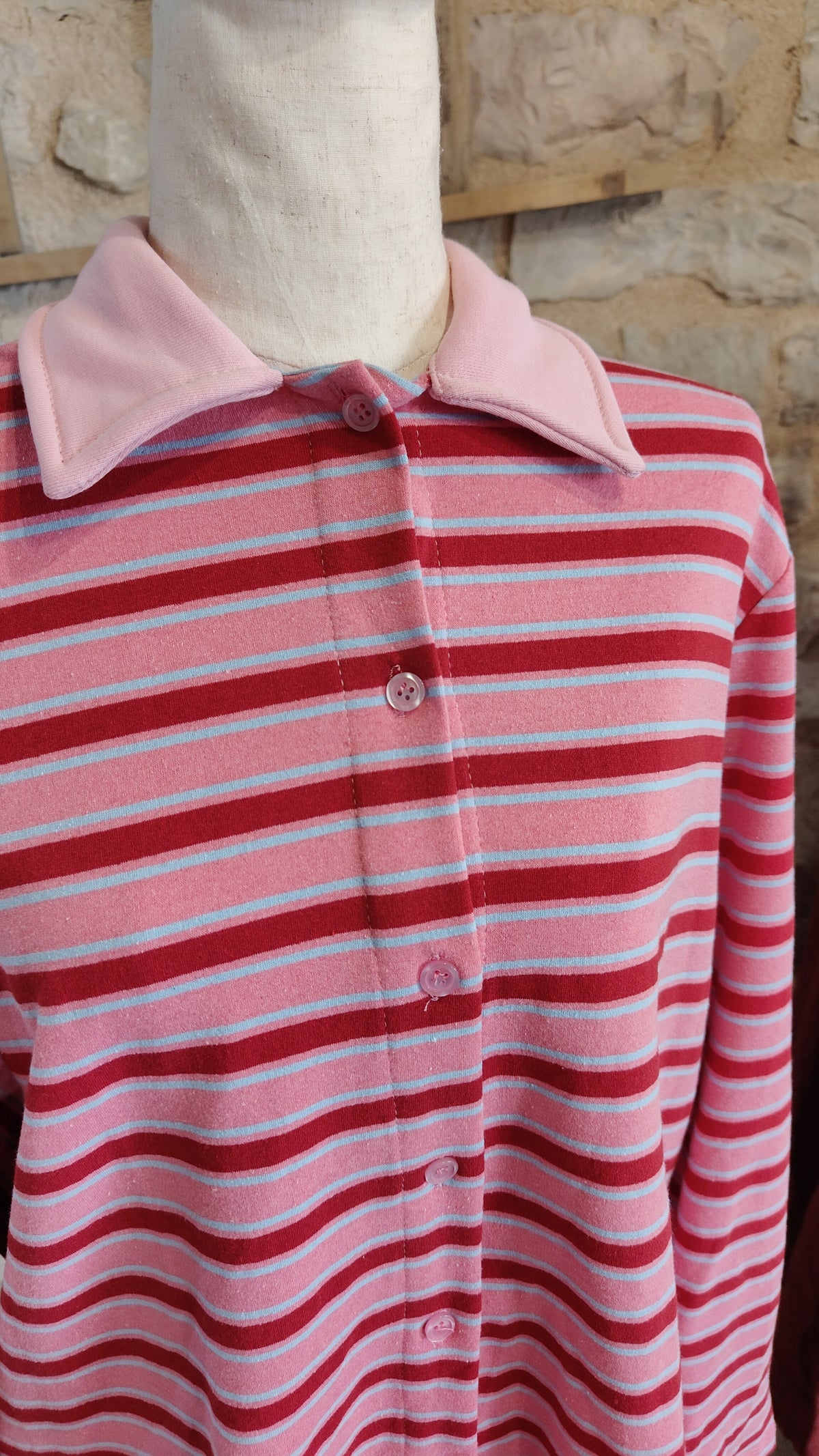 Maglia bottoni (rosa)
