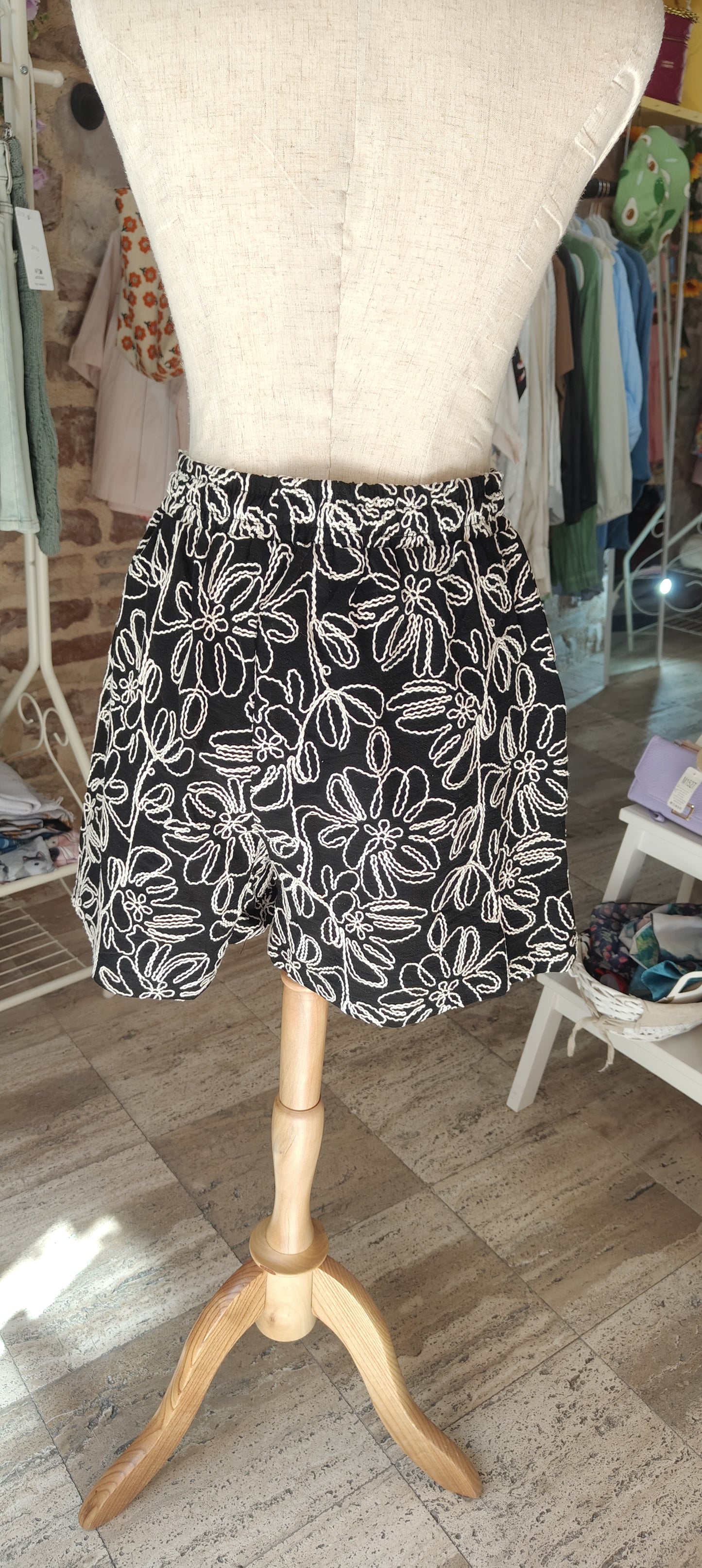 Short neri cordino
