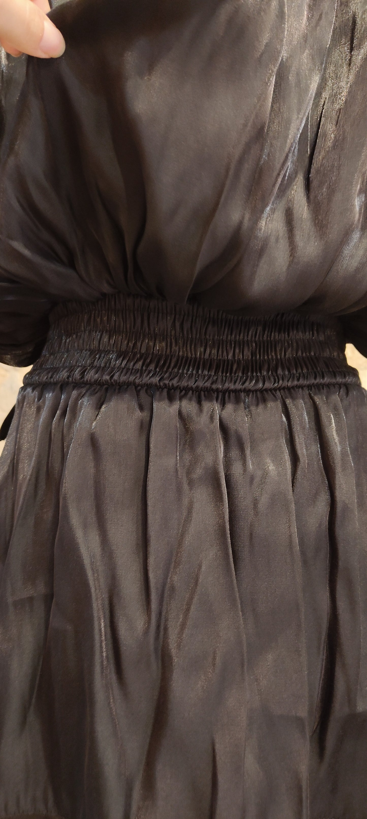 Miniabito organza nero