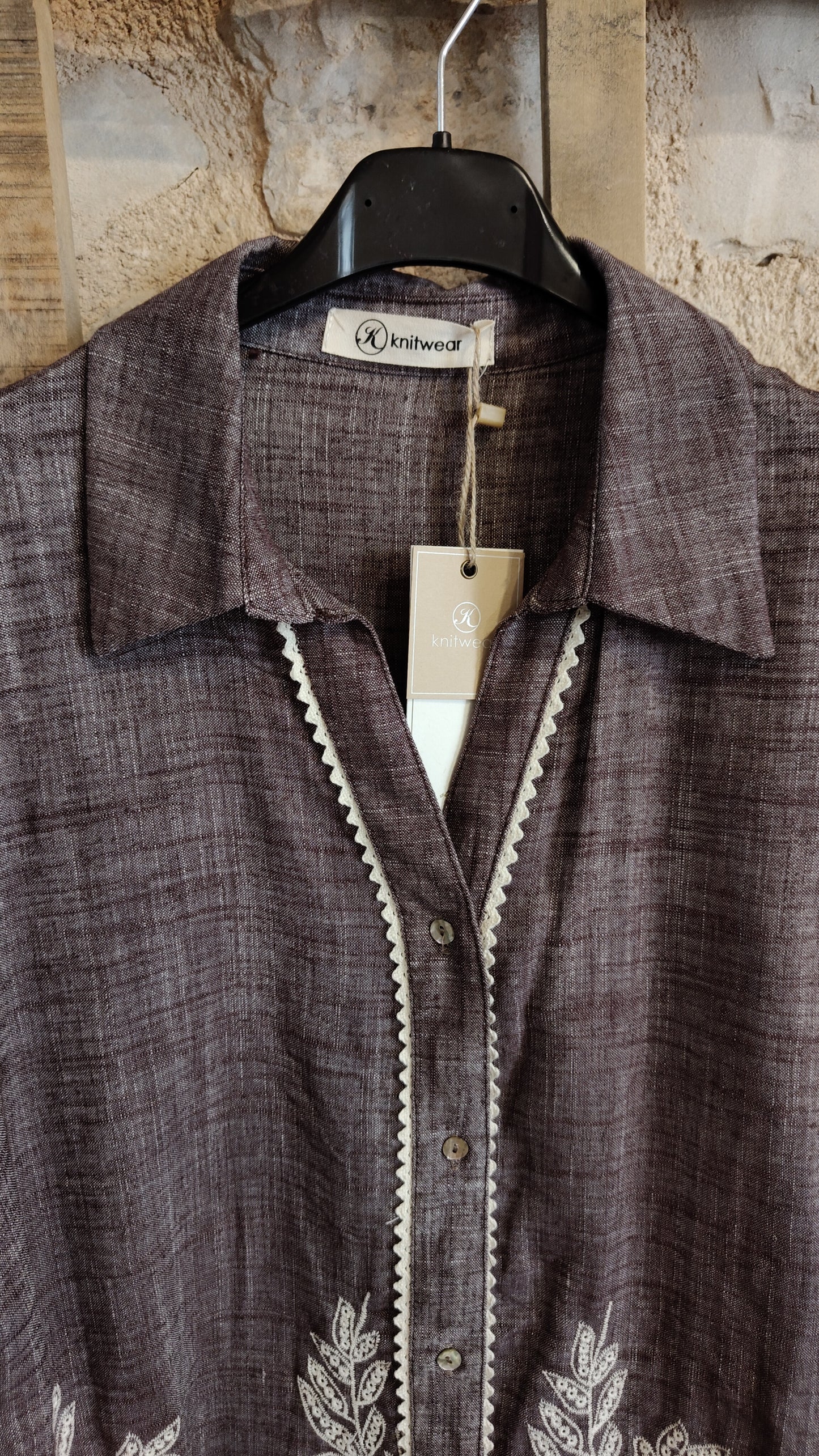 Camicia ricametti moro
