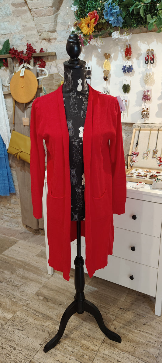 Cardigan rosso