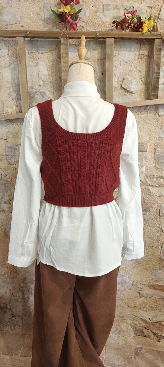 Camicia con gilet
