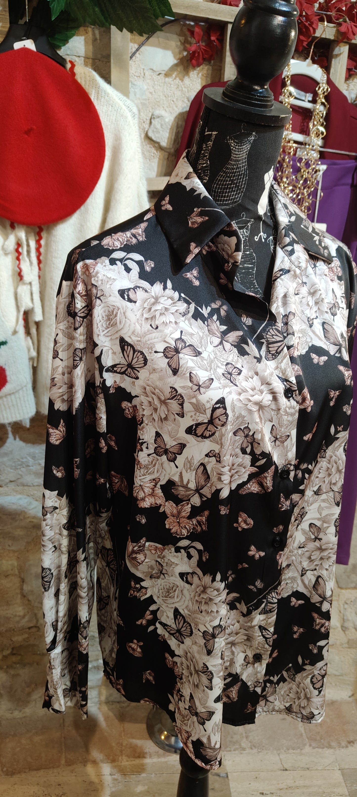 Camicia farfalle