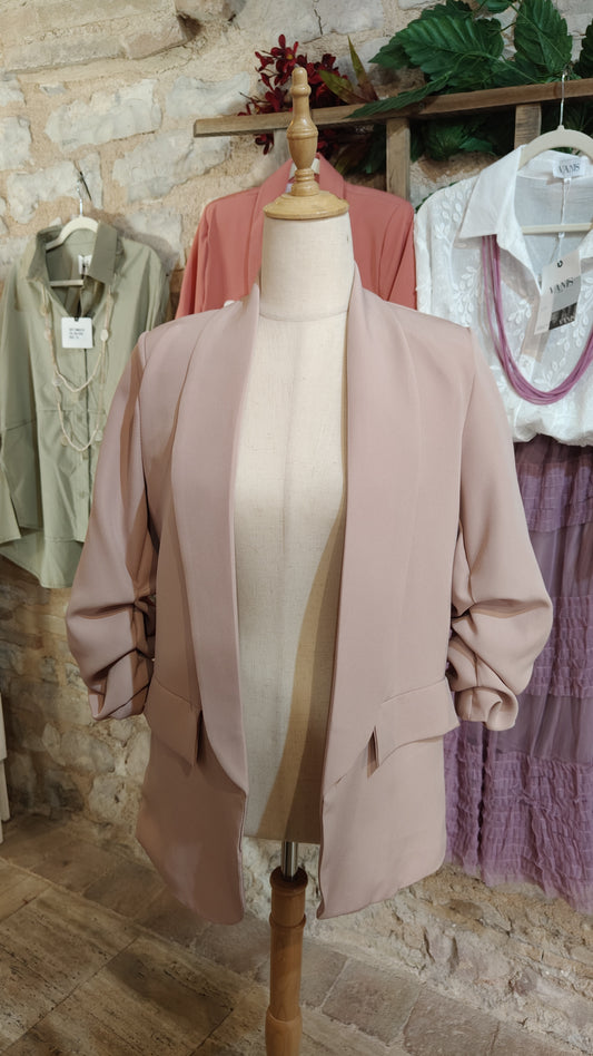 Blazer rosa antico