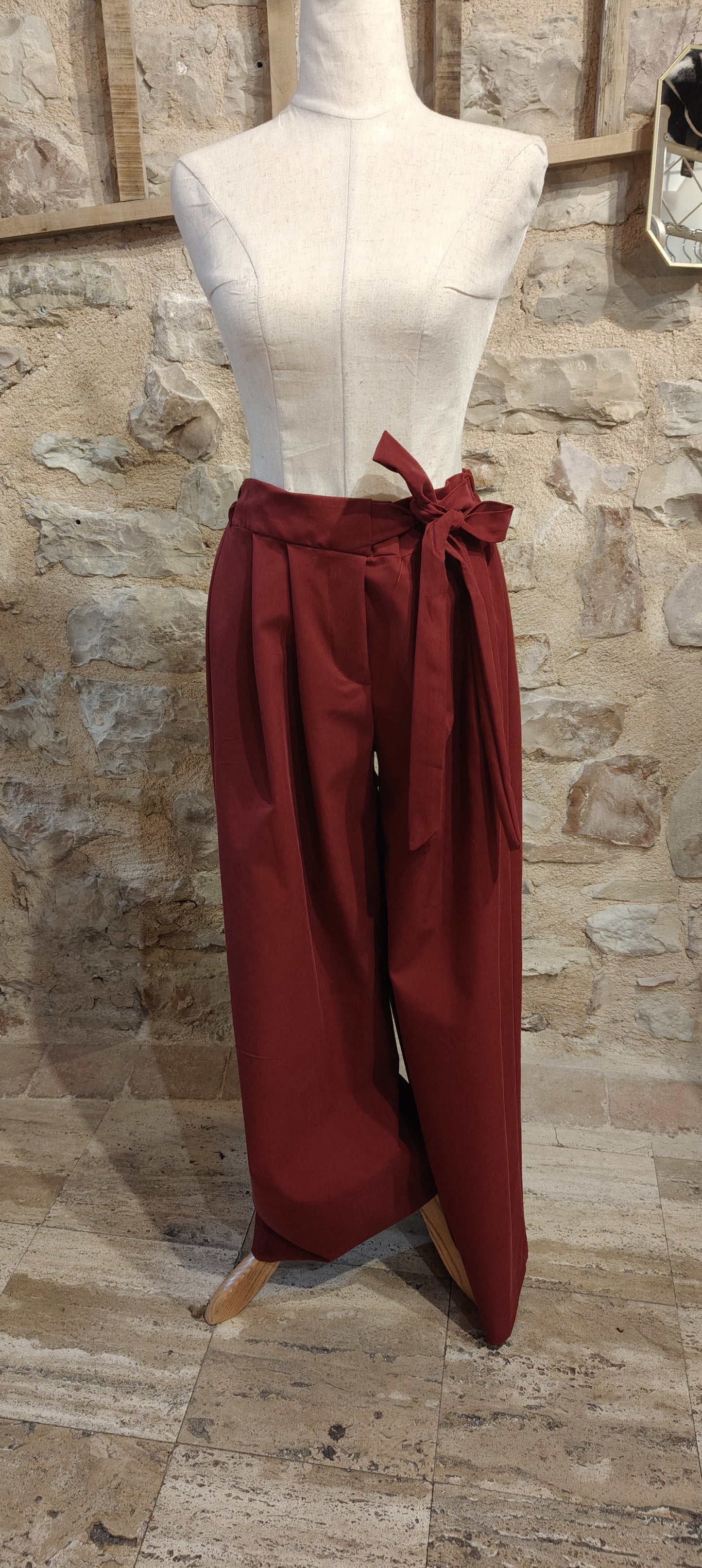 Pantaloni panopesca bordeaux