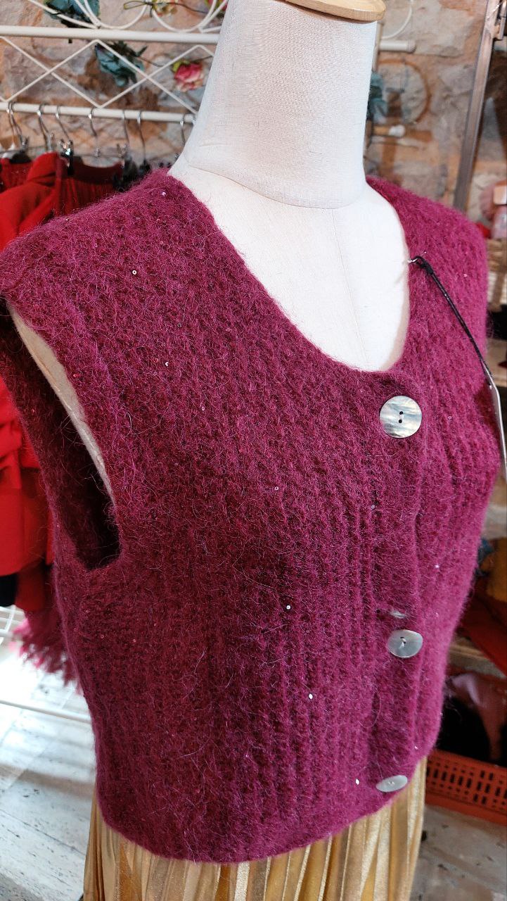 Gilet burgundy