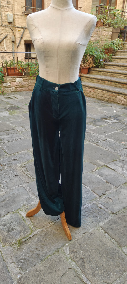 Pantaloni velluto verde