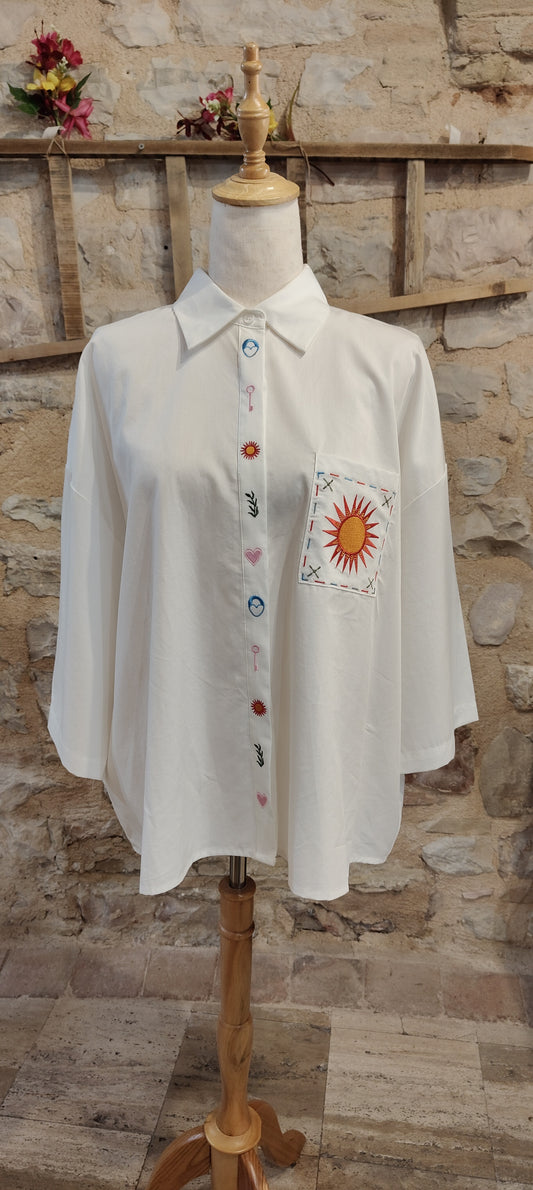 Camicia raggio di sole (bianca)