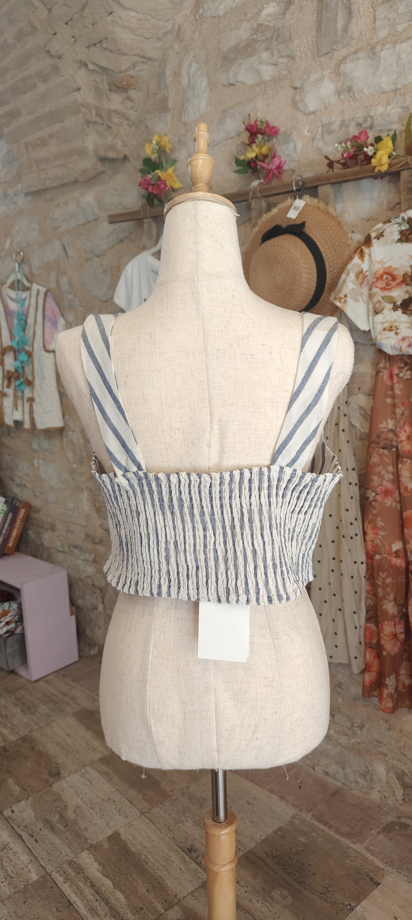 Top cuore (azzurro)