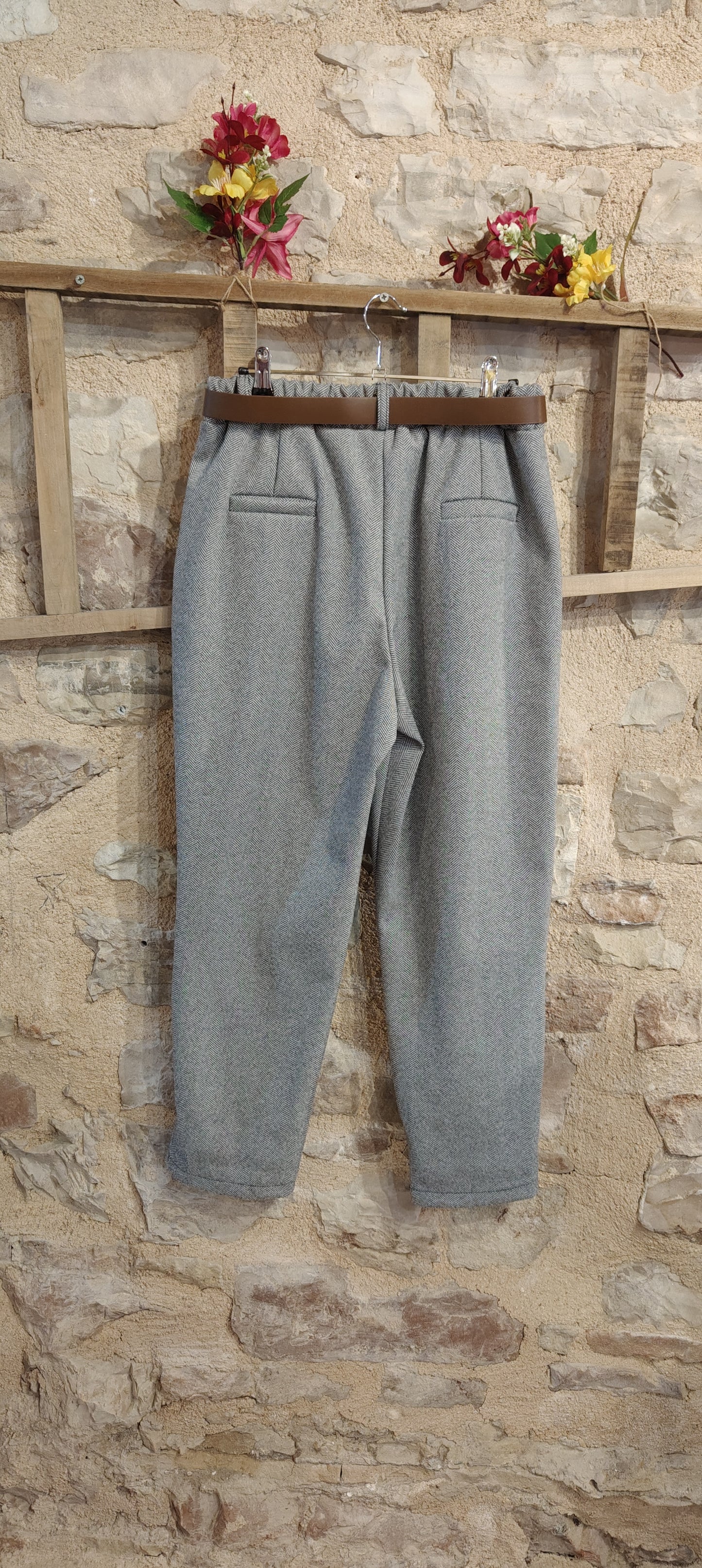 Pantalone baloon pies de poule