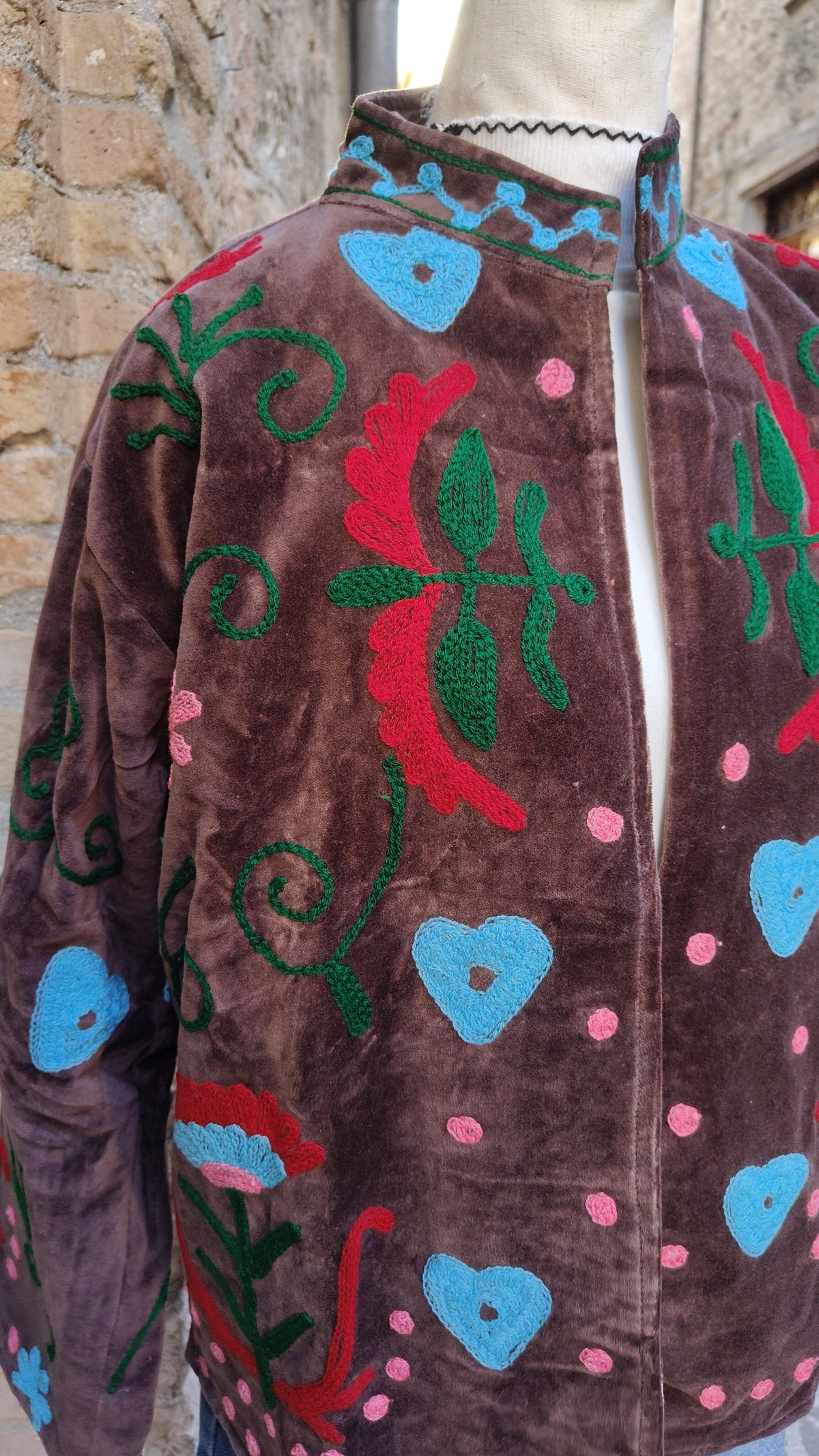 Kimono Suzani Marrone