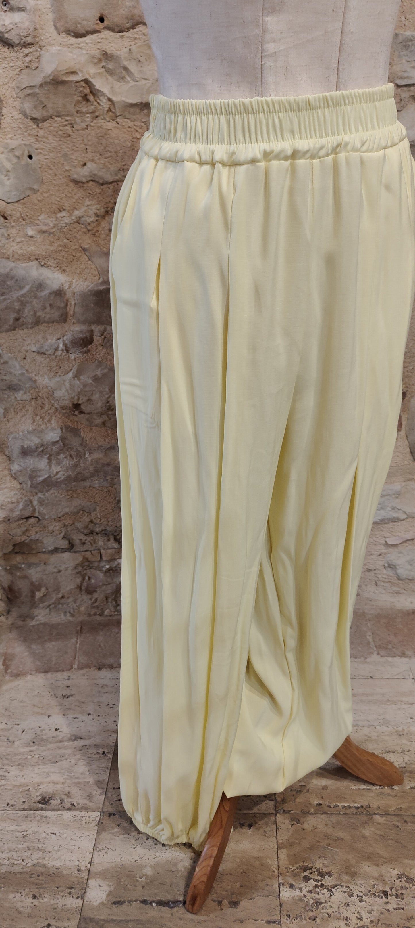 Pantalone manopesca limone