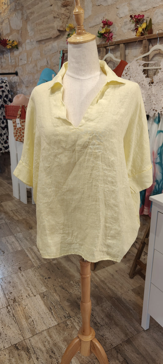 Camicia paglierino