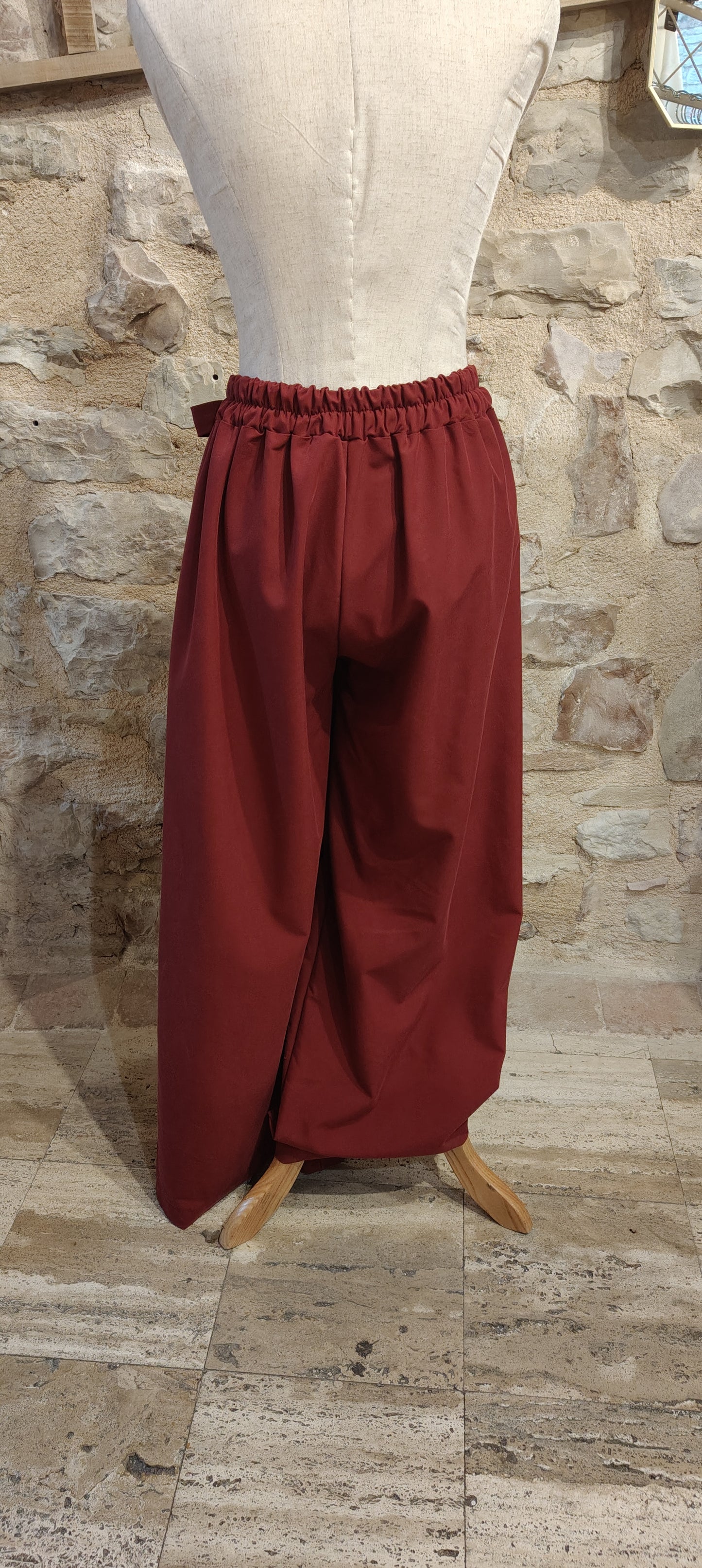 Pantaloni panopesca bordeaux