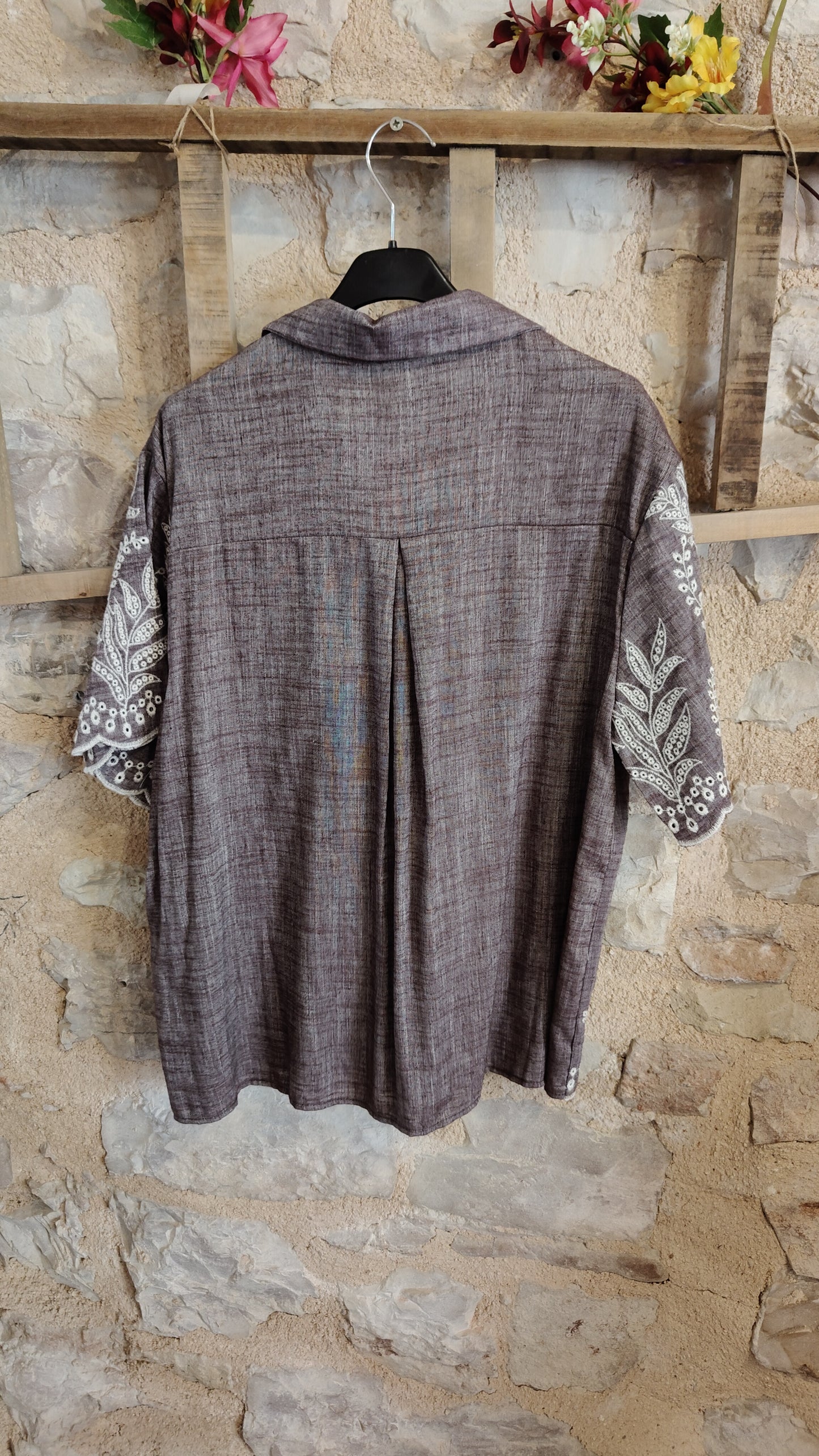 Camicia ricametti moro