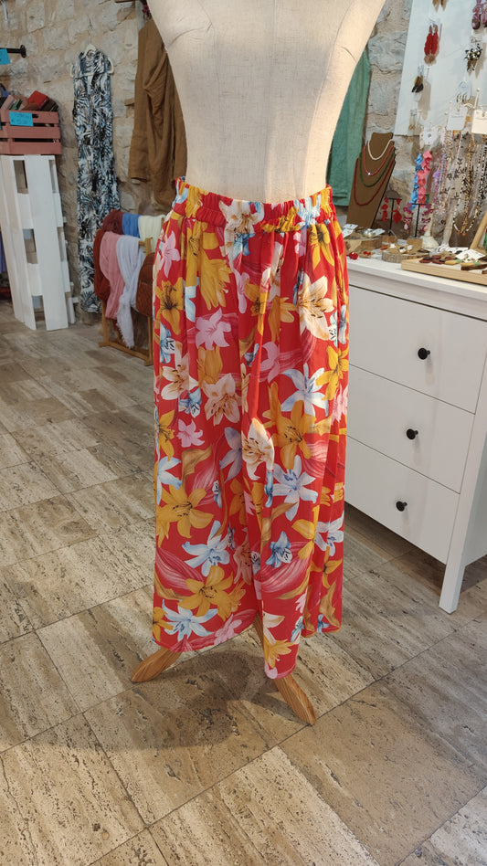 Pantaloni palazzo rossi