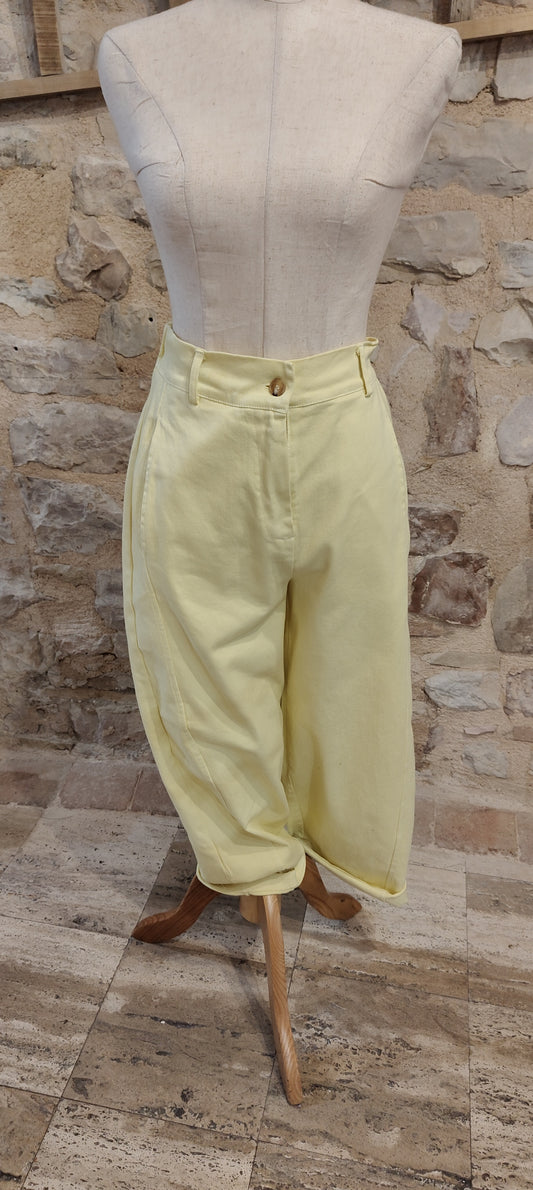 Pantalone balloon canarino