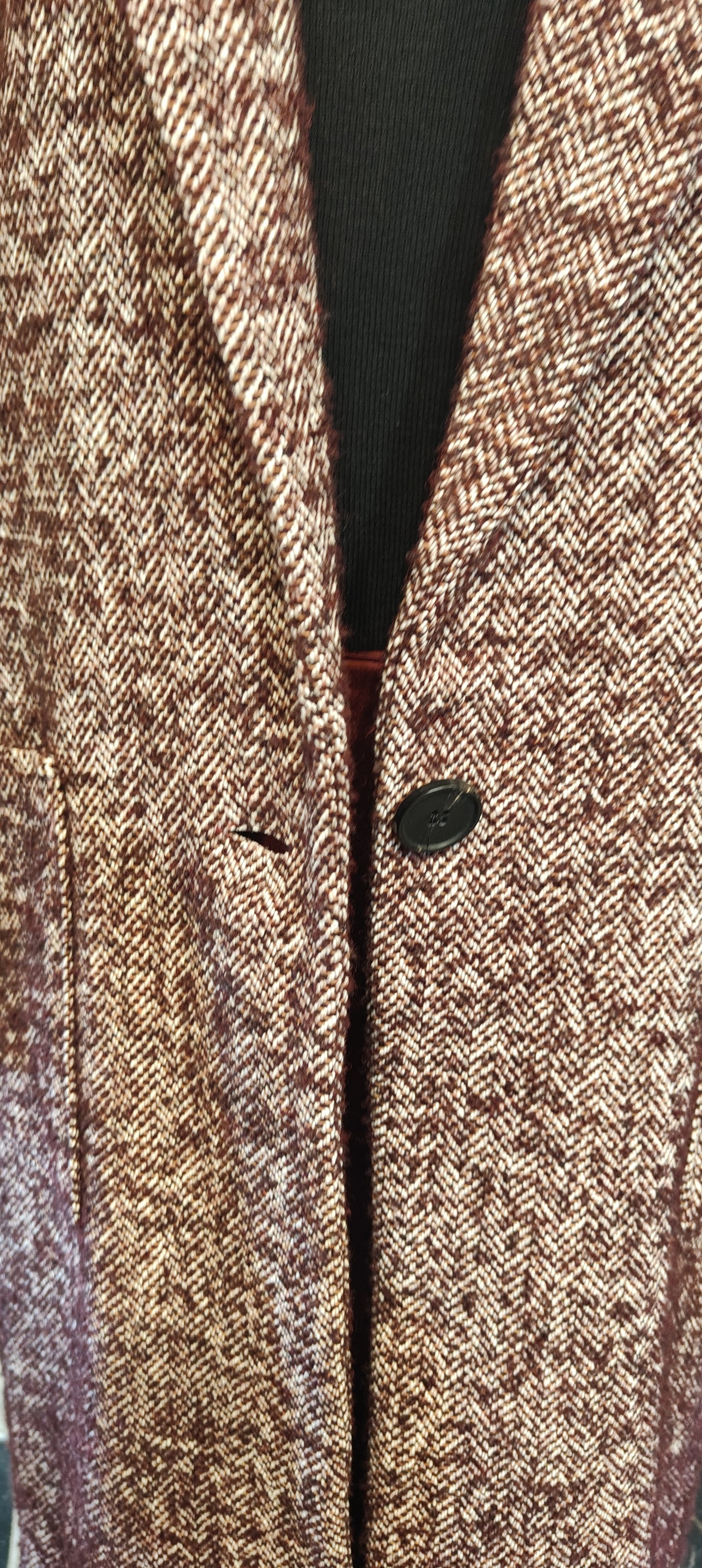 Cappotto pies de poule bordeaux