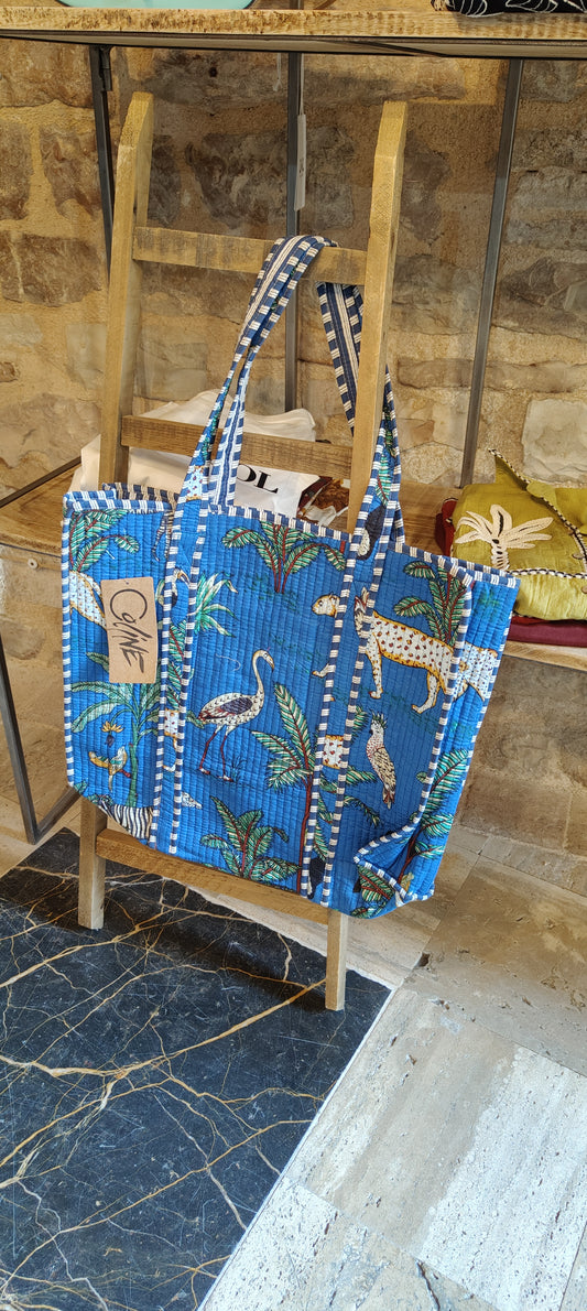 Borsone jungle blu