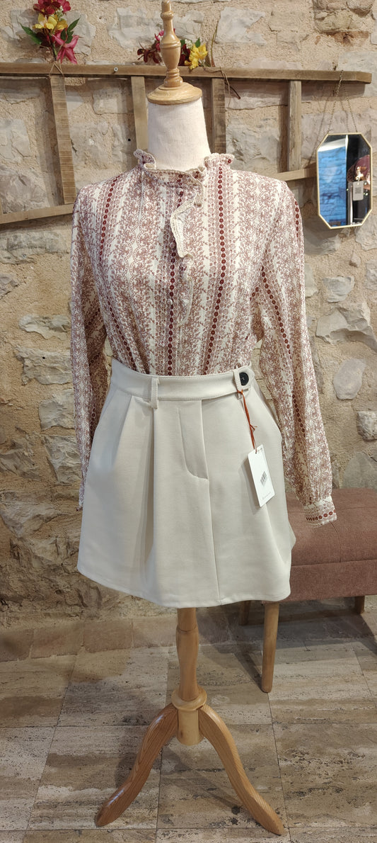 Camicetta ghirigori rossa