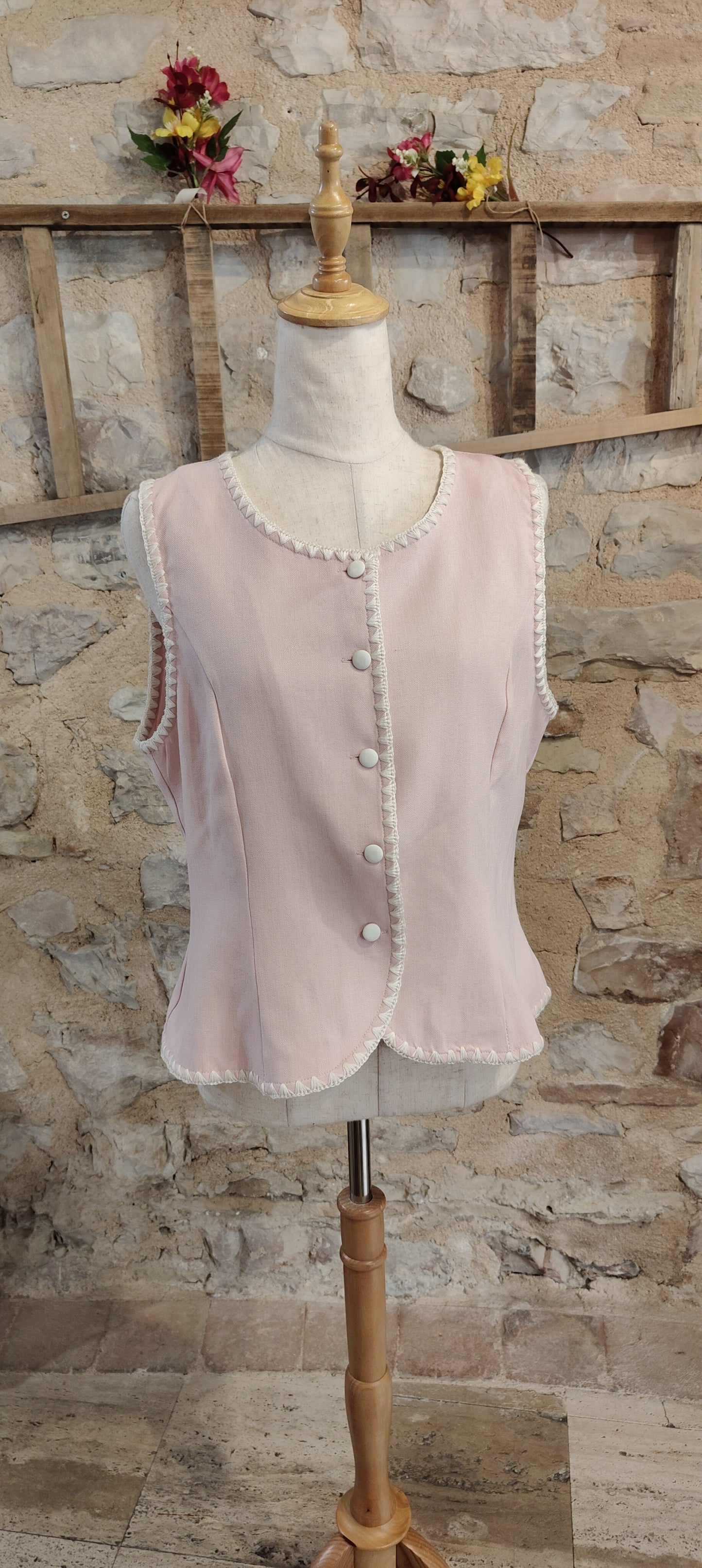 Gilet rosa