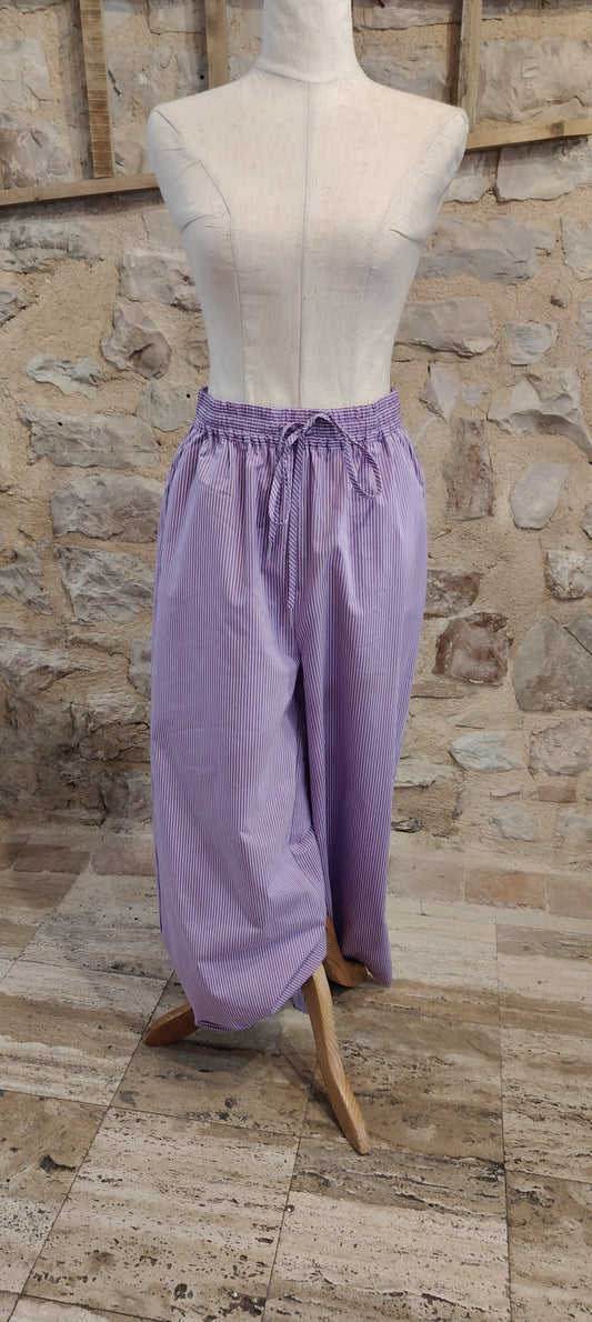 Pantaloni righette (viola)