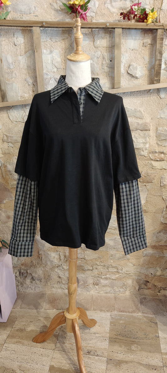 Maglia camicia nera