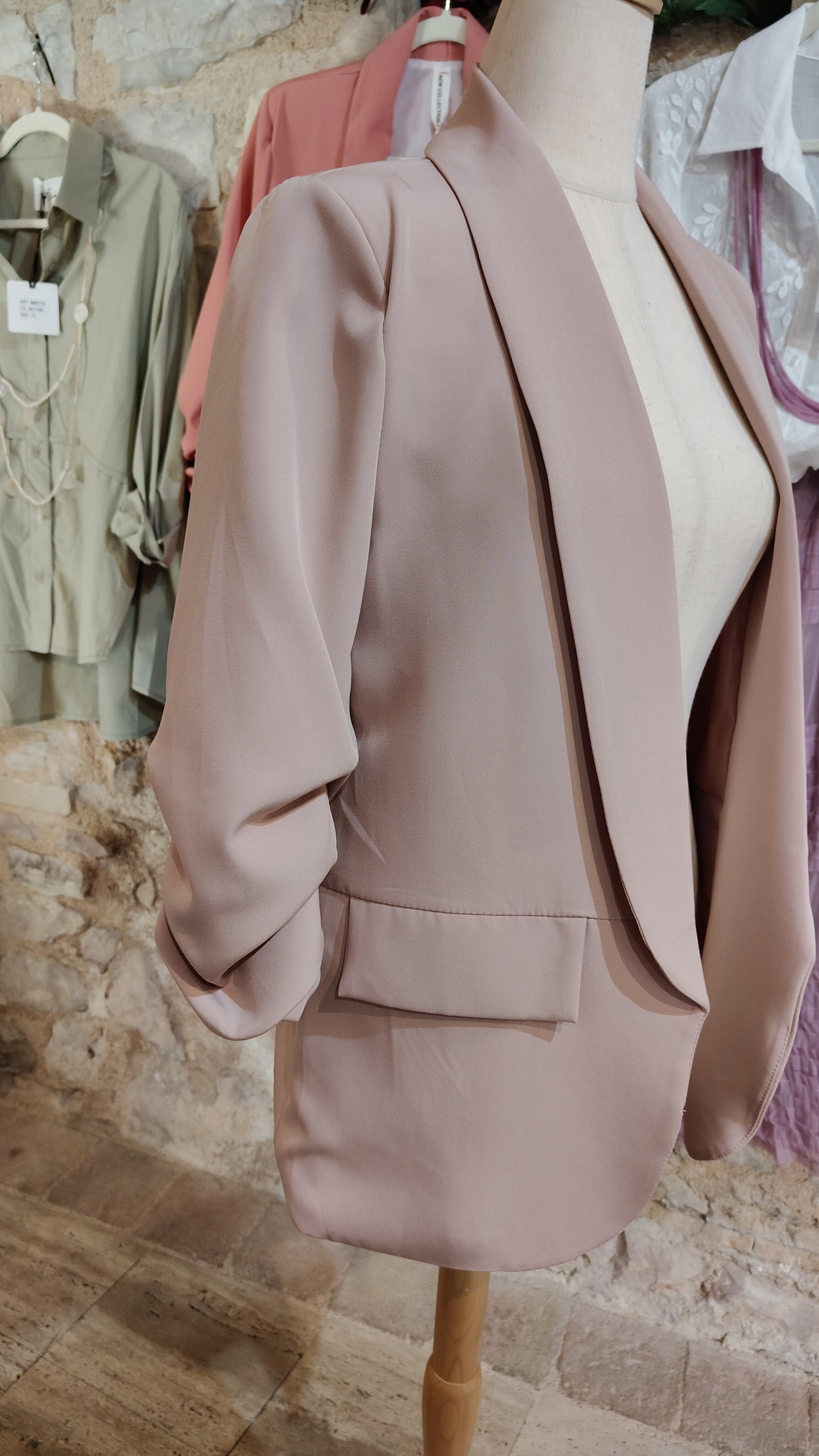 Blazer rosa antico