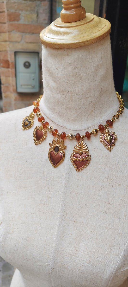Collana cuori sacri