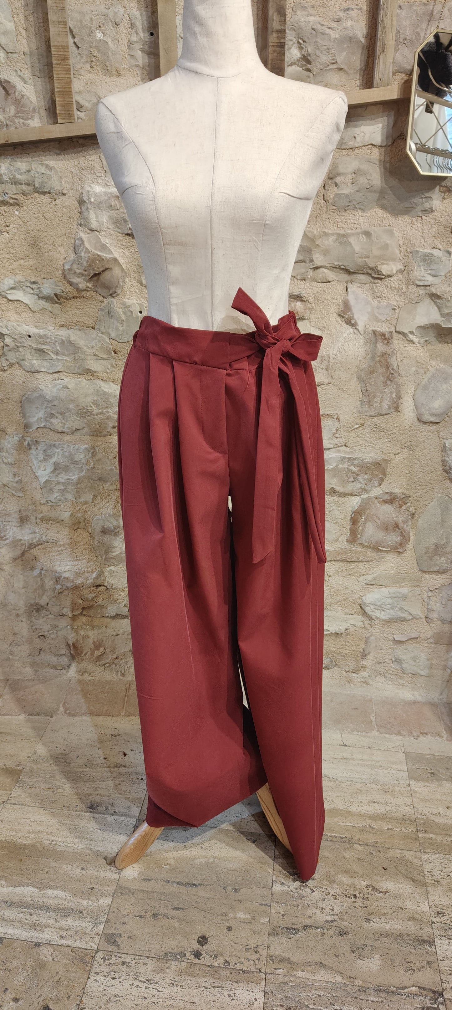 Pantaloni panopesca bordeaux
