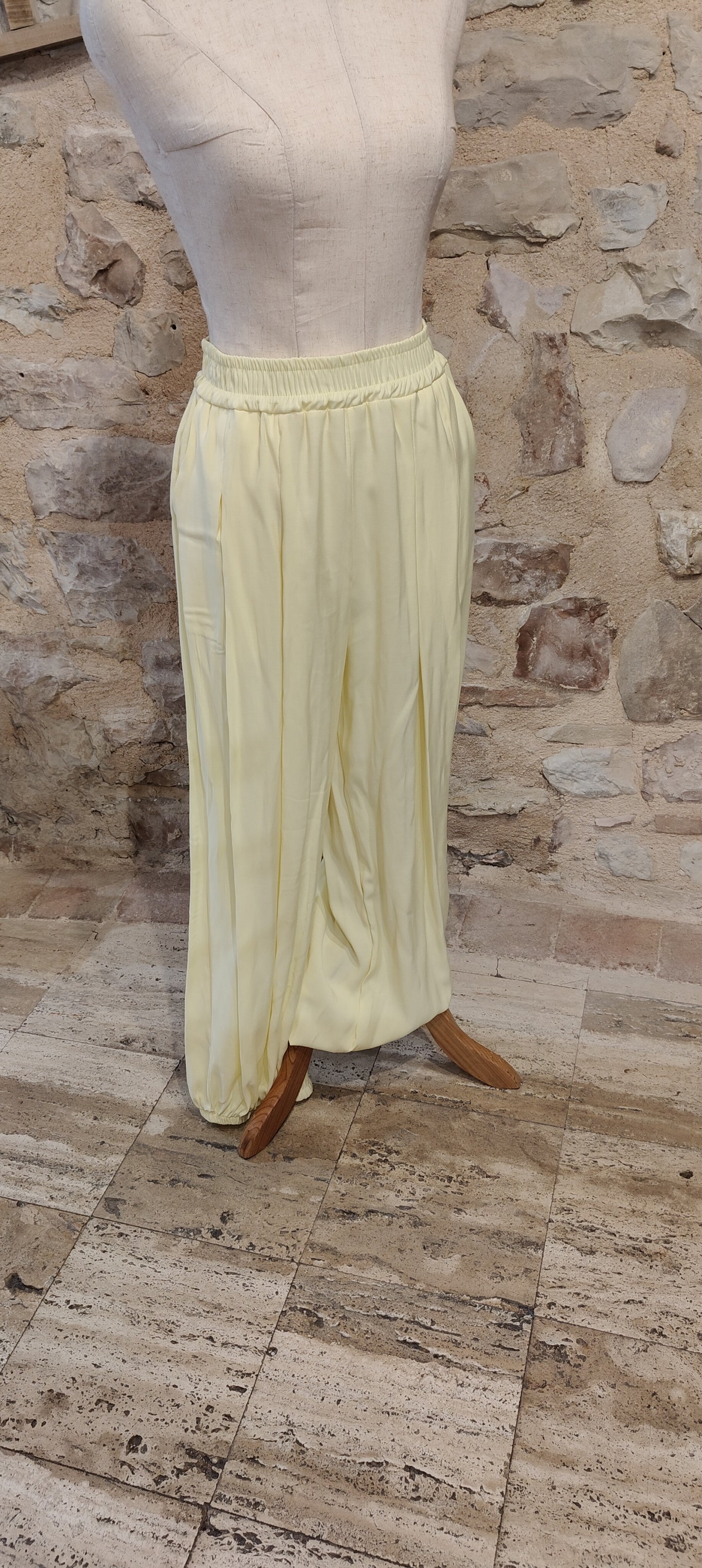 Pantalone manopesca limone