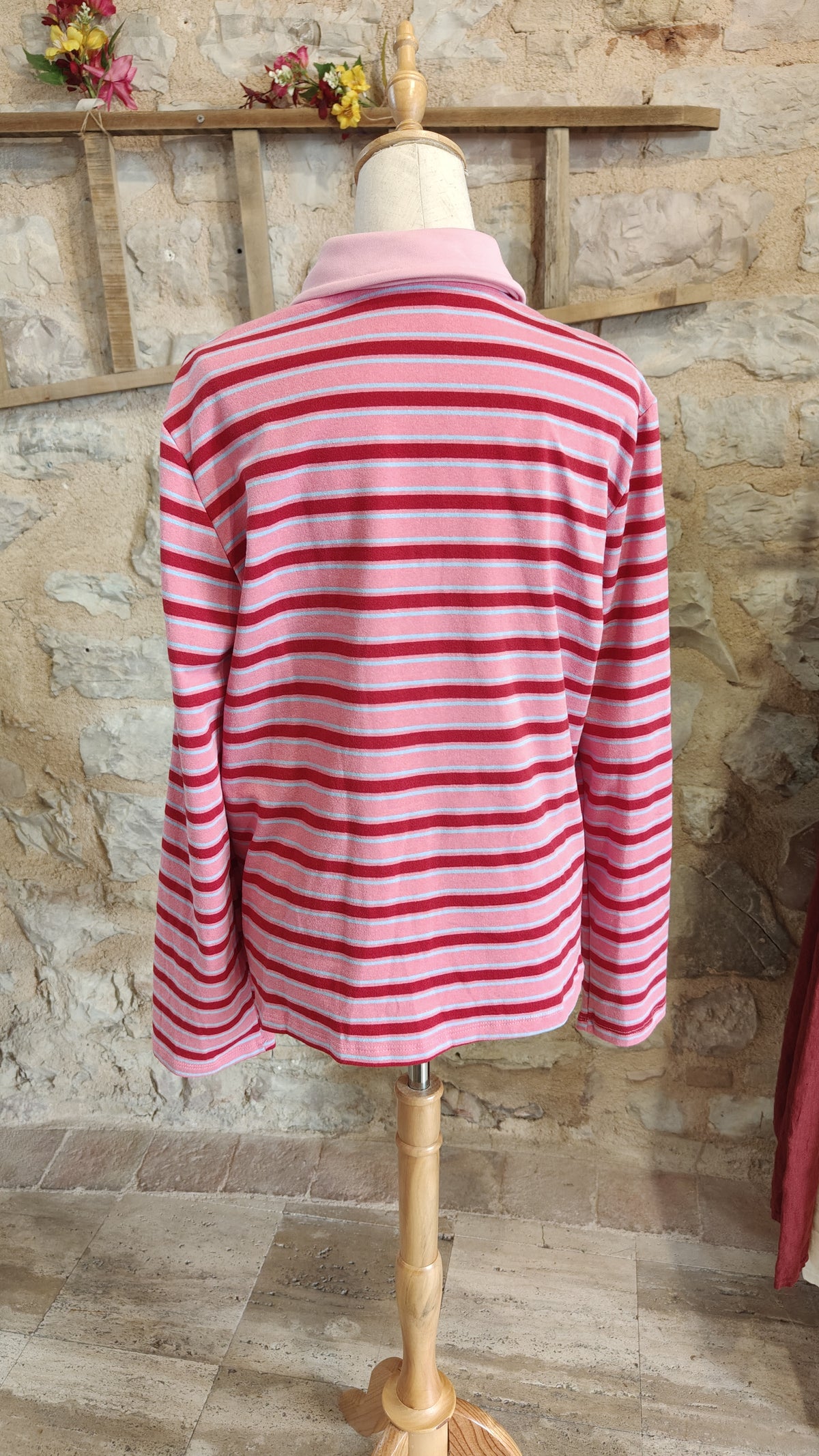 Maglia bottoni (rosa)